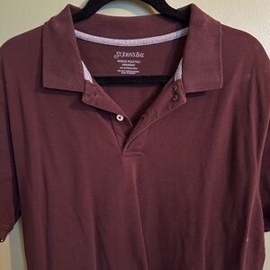 St. John's Bay Men's Brown Polo Shirt